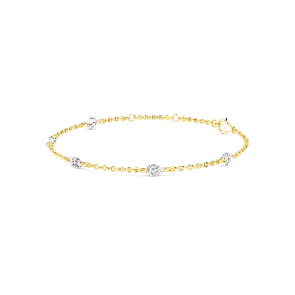 Yellow gold Diamond Bracelet · 1.06 ctw