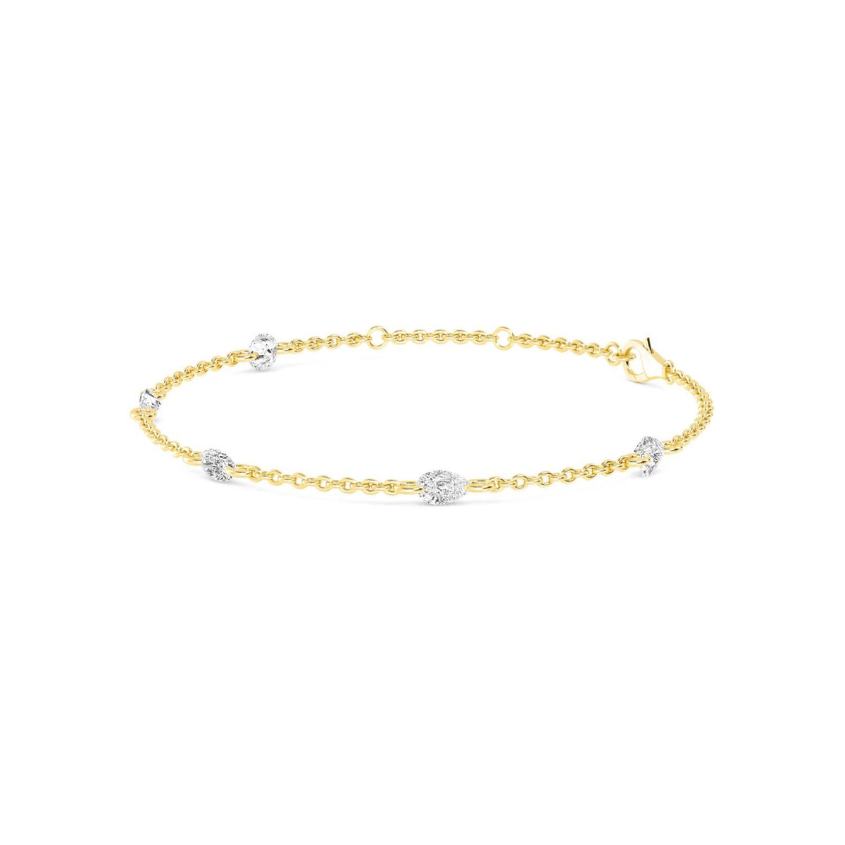 Yellow gold Diamond Bracelet · 1.06 ctw