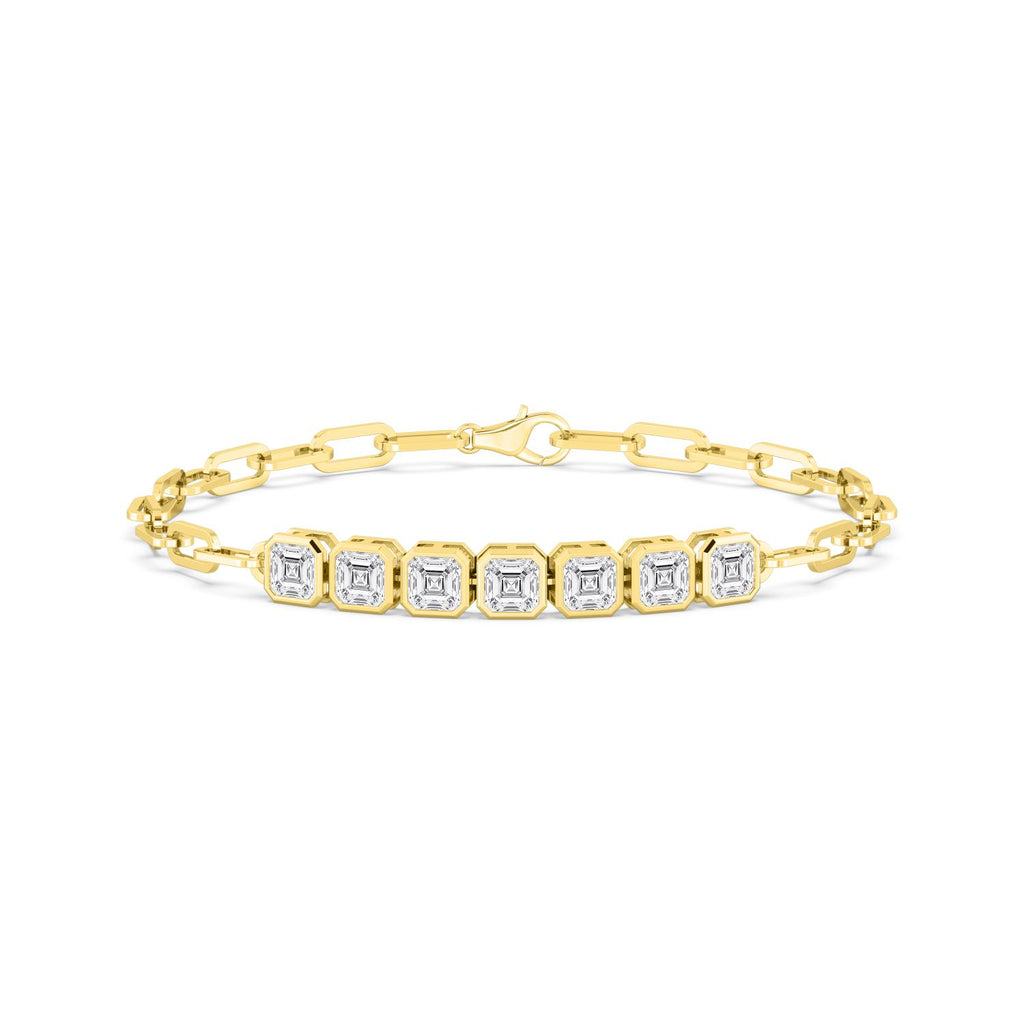 Yellow gold Diamond Bracelet · 3.58 ctw