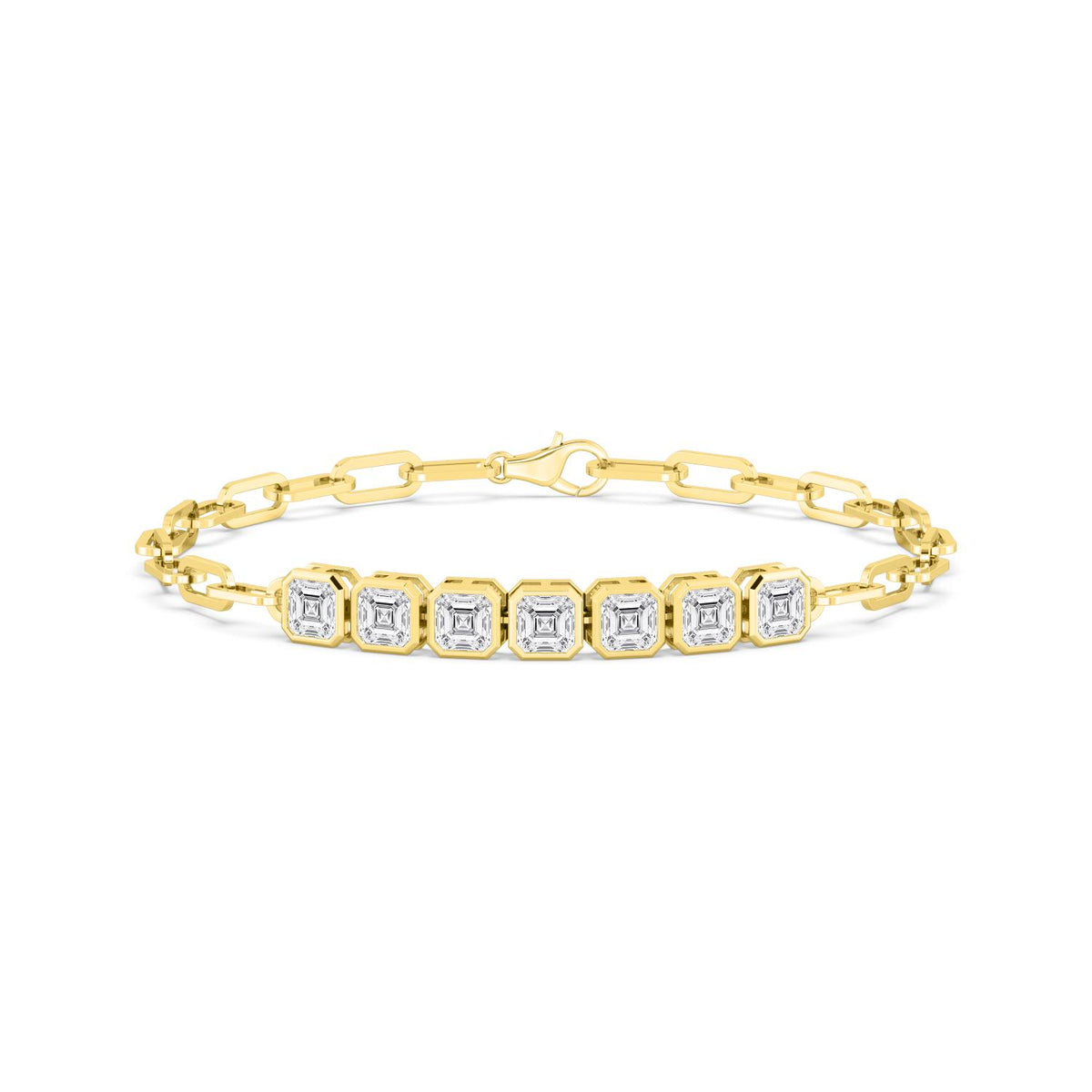 Yellow gold Diamond Bracelet · 3.58 ctw