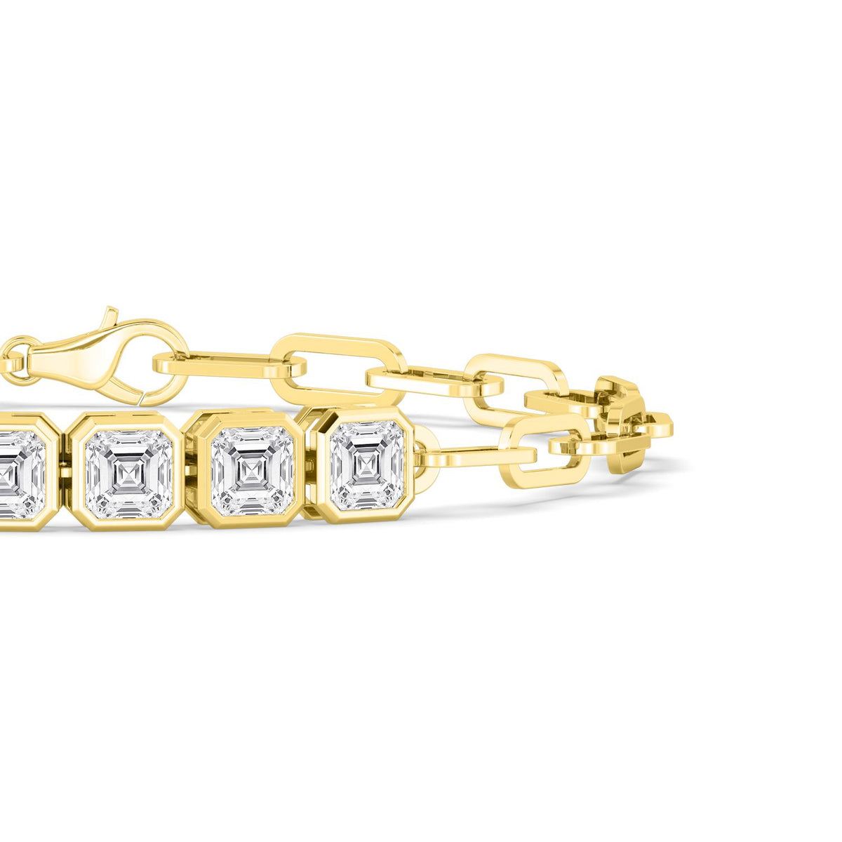 Yellow gold Diamond Bracelet · 3.58 ctw