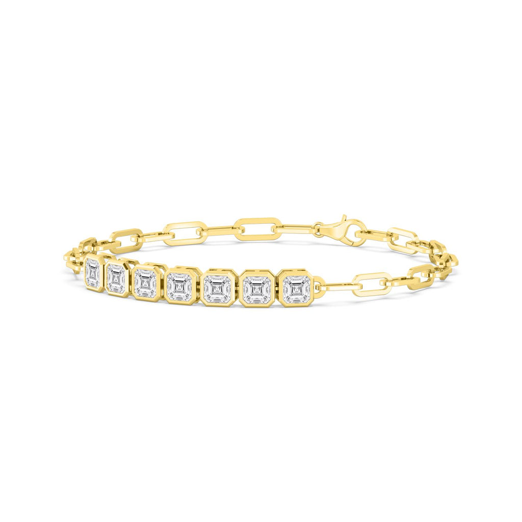 Yellow gold Diamond Bracelet · 3.58 ctw