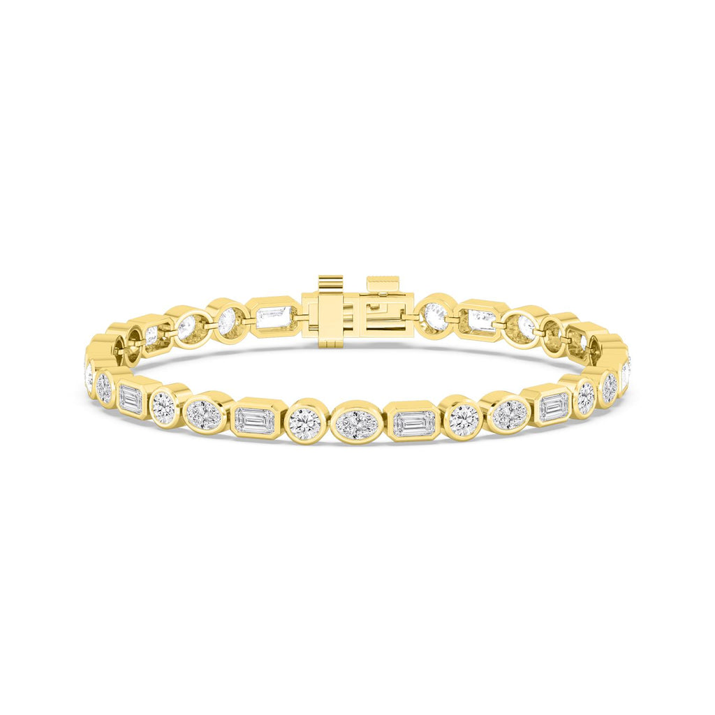 Yellow gold Diamond Bracelet · 8.45 ctw