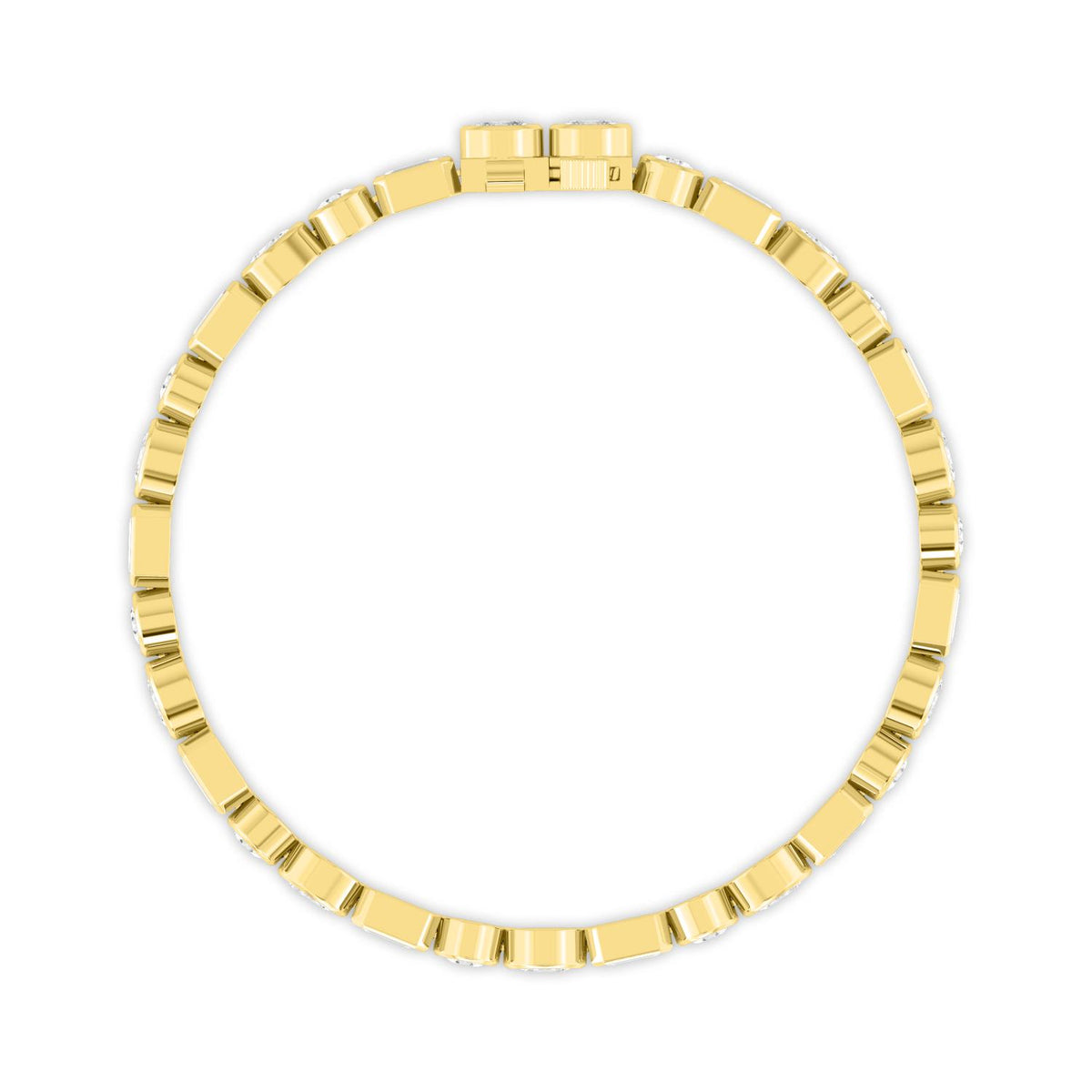 Yellow gold Diamond Bracelet · 8.45 ctw