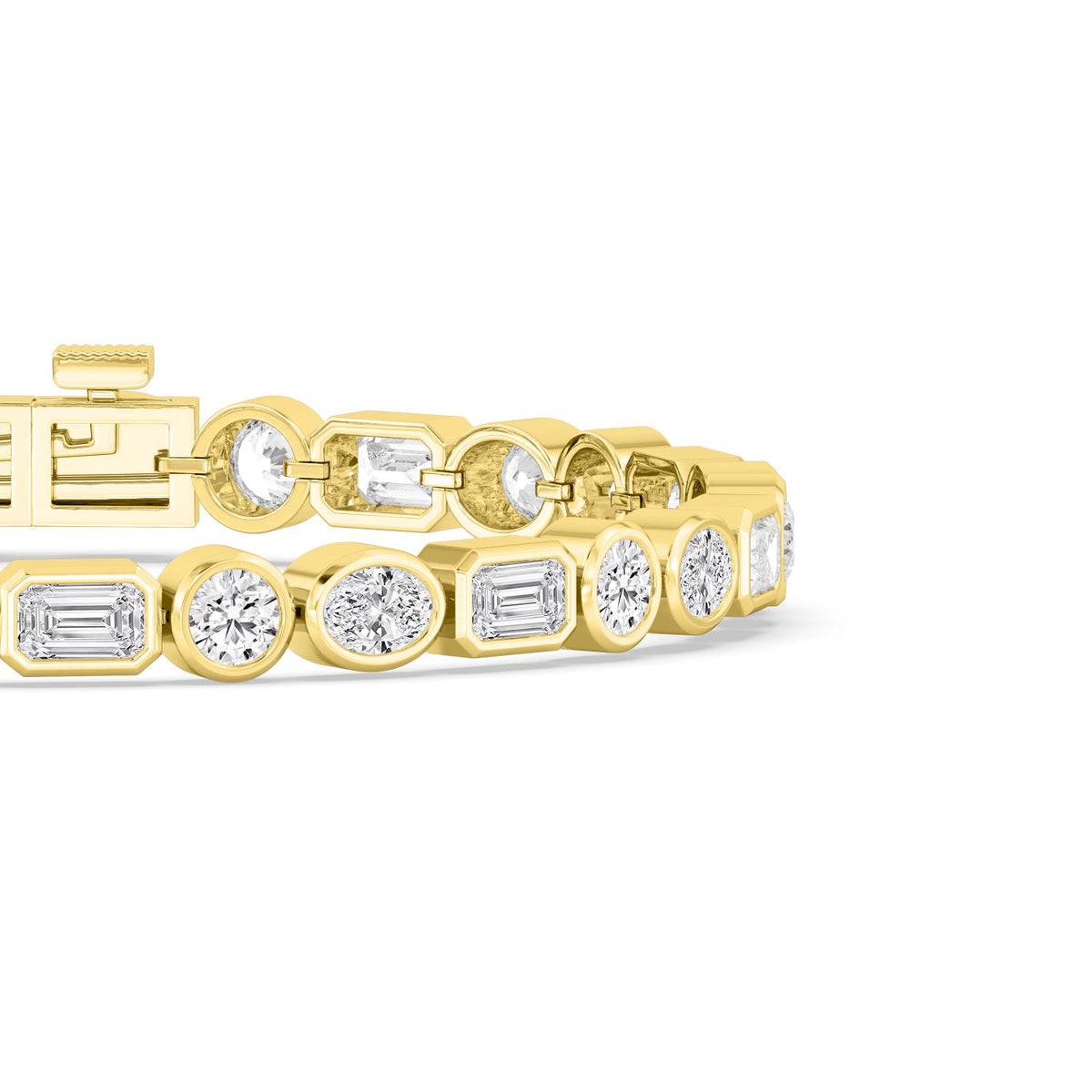 Yellow gold Diamond Bracelet · 8.45 ctw