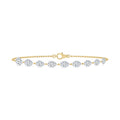 Yellow gold Diamond Bracelet · 3.38 ctw