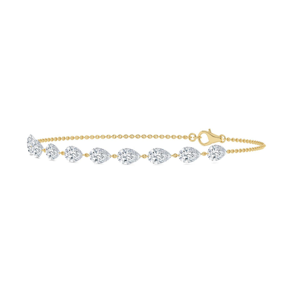 Yellow gold Diamond Bracelet · 3.38 ctw