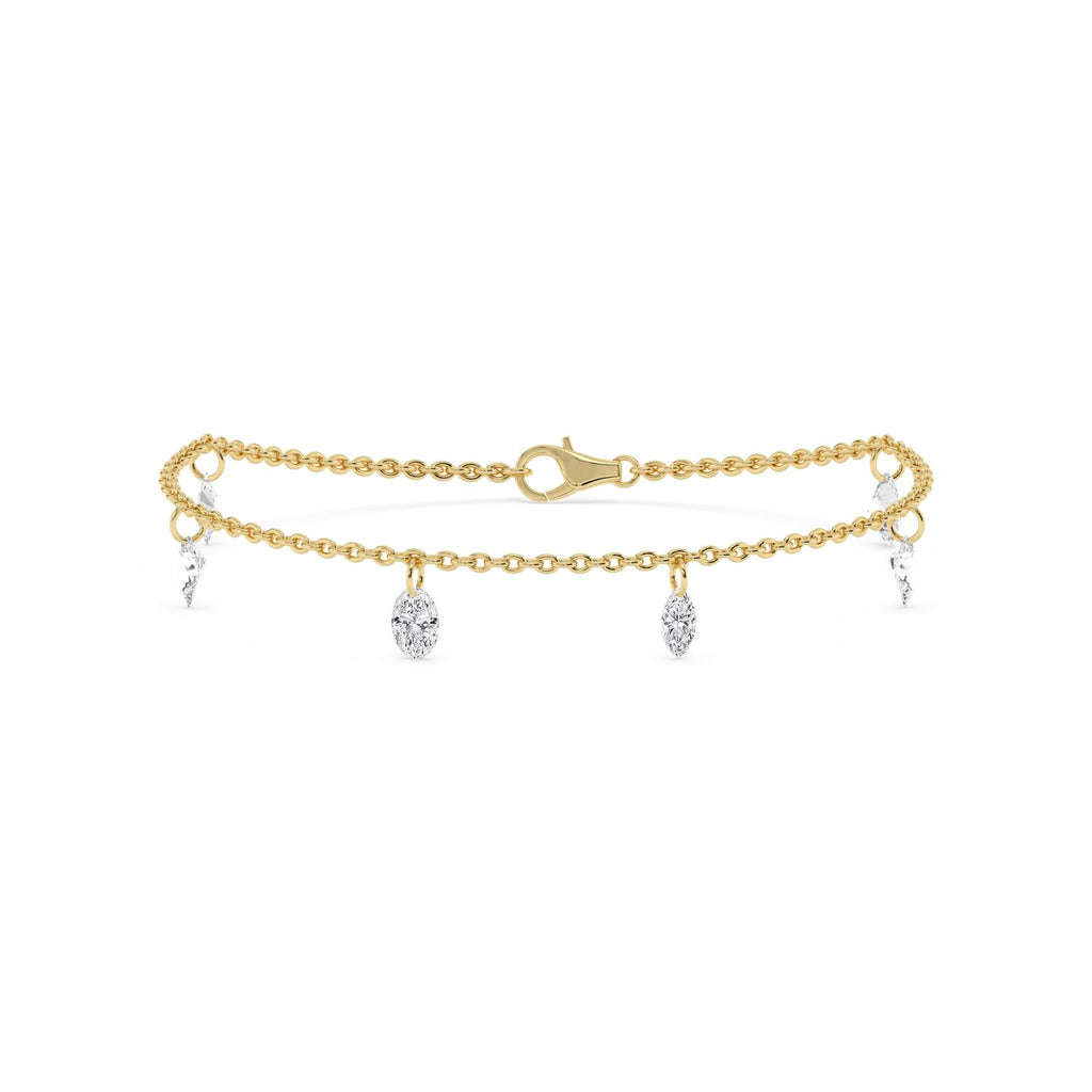 Yellow gold Diamond Bracelet · 1.41 ctw