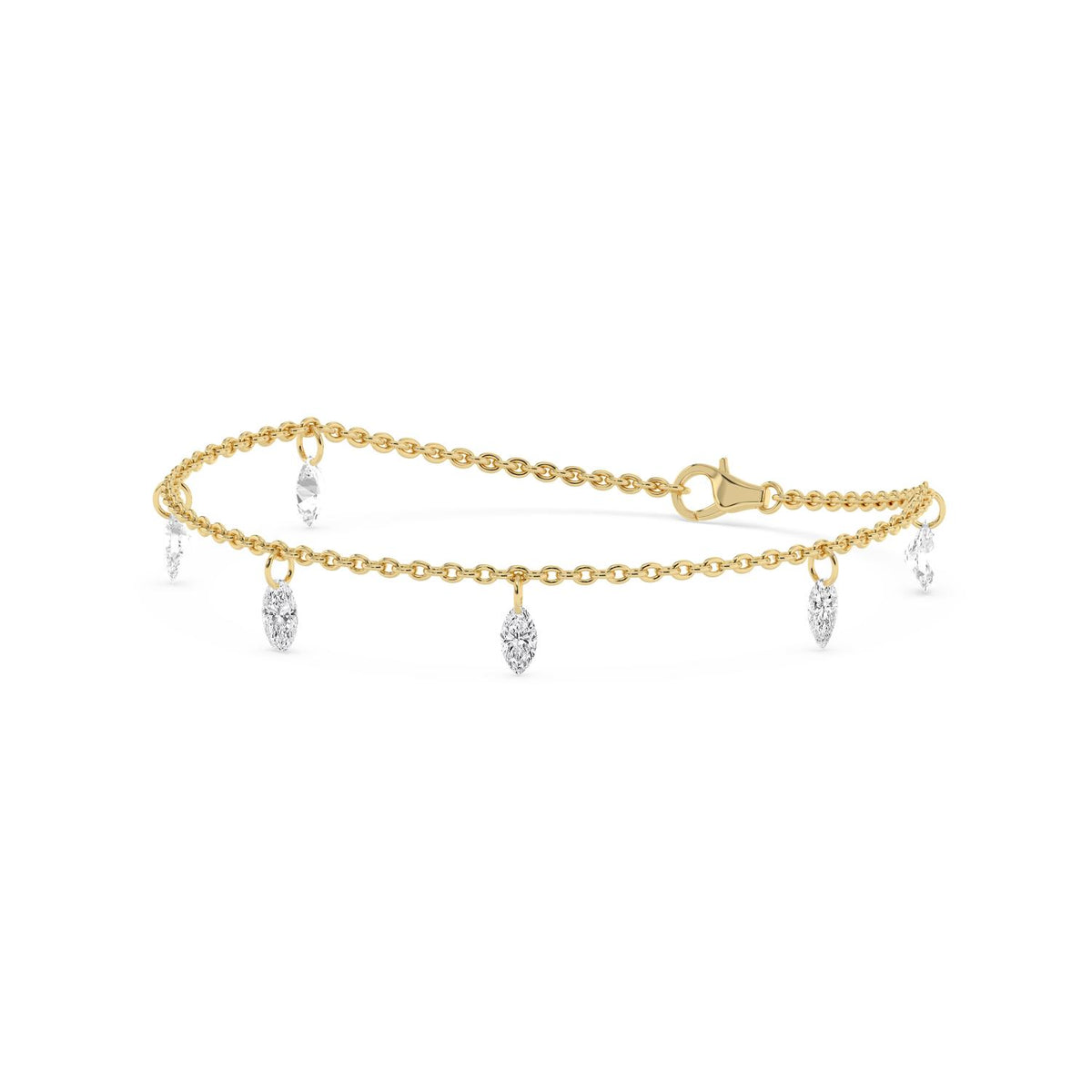 Yellow gold Diamond Bracelet · 1.41 ctw