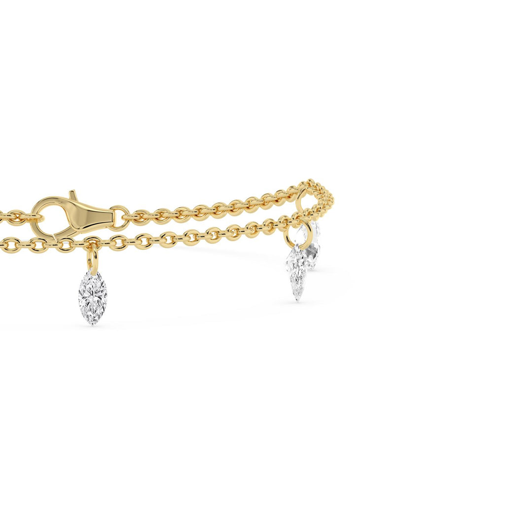 Yellow gold Diamond Bracelet · 1.41 ctw