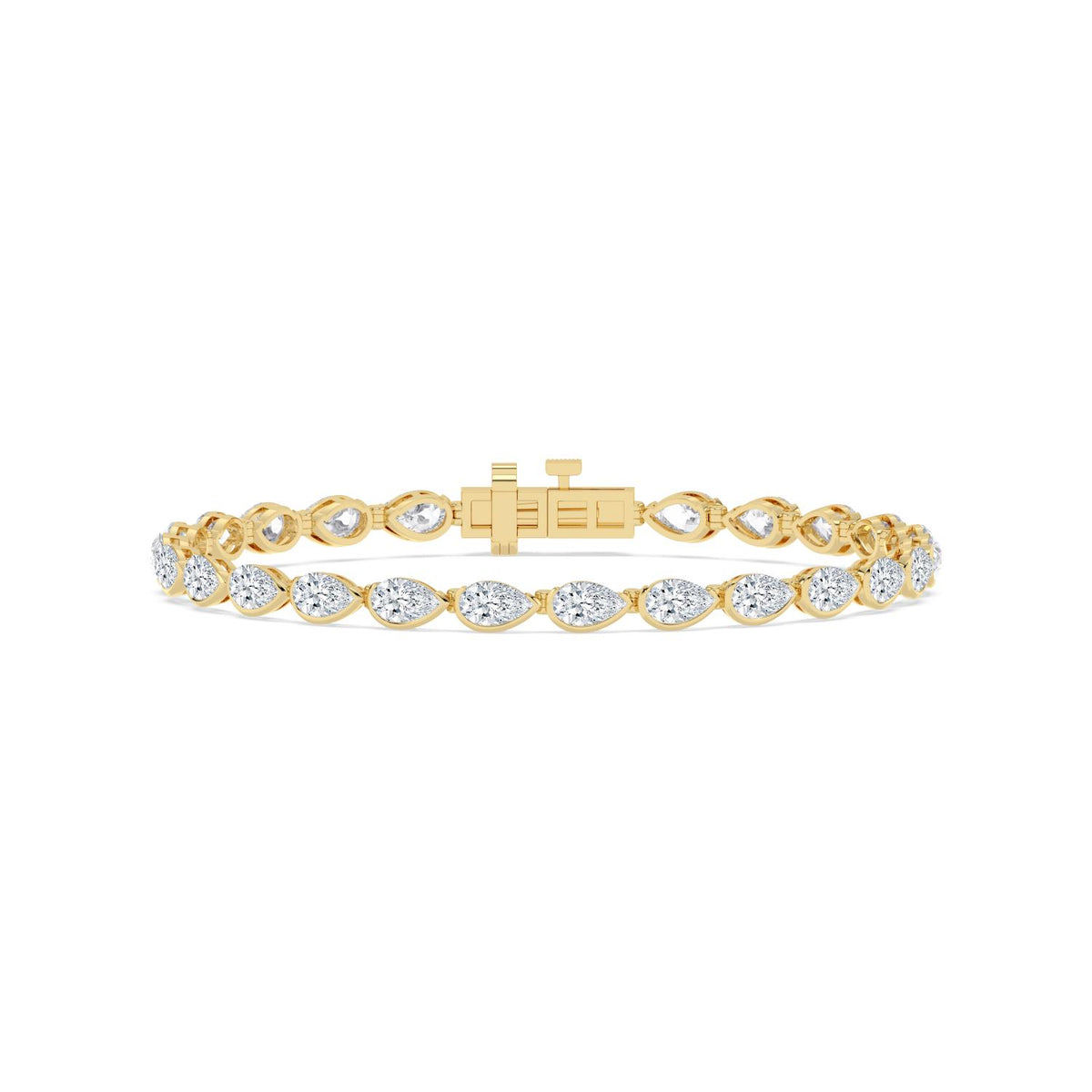 Yellow gold Diamond Bracelet · 5.97 ctw
