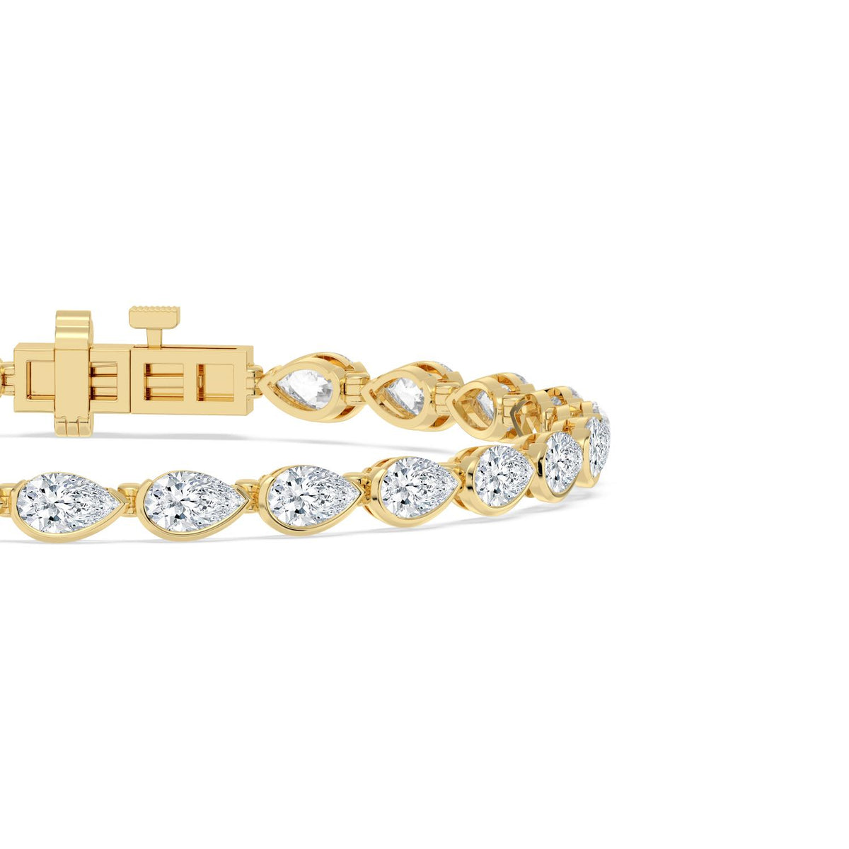Yellow gold Diamond Bracelet · 5.97 ctw