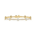 Yellow gold Diamond Bracelet · 7.2 ctw