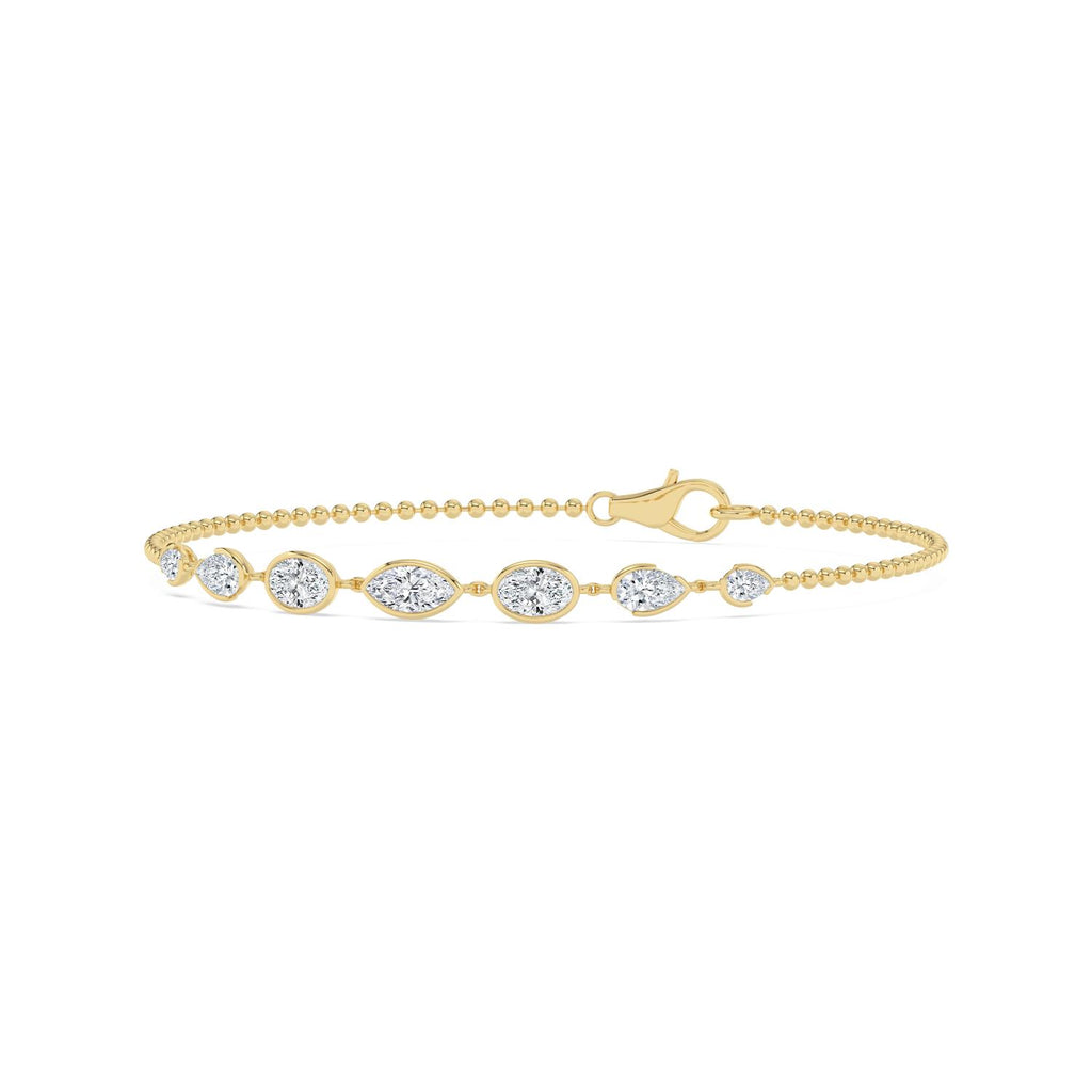 Yellow gold Diamond Bracelet · 1.77 ctw