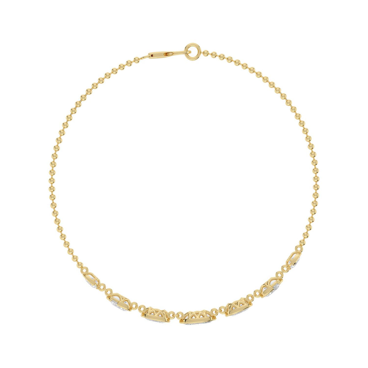 Yellow gold Diamond Bracelet · 1.77 ctw