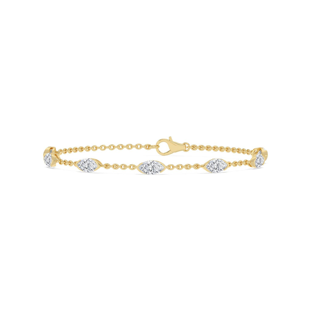 Yellow gold Diamond Bracelet · 2.51 ctw