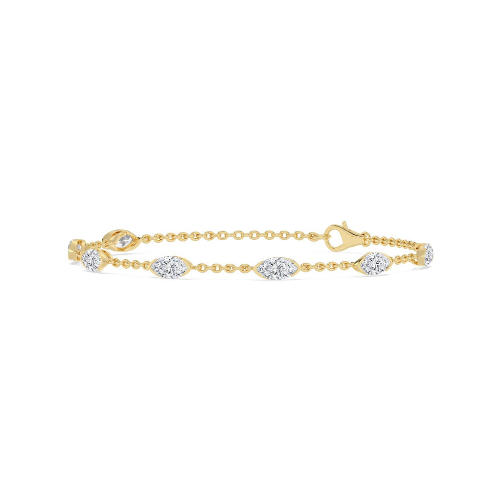 Yellow gold Diamond Bracelet · 2.51 ctw
