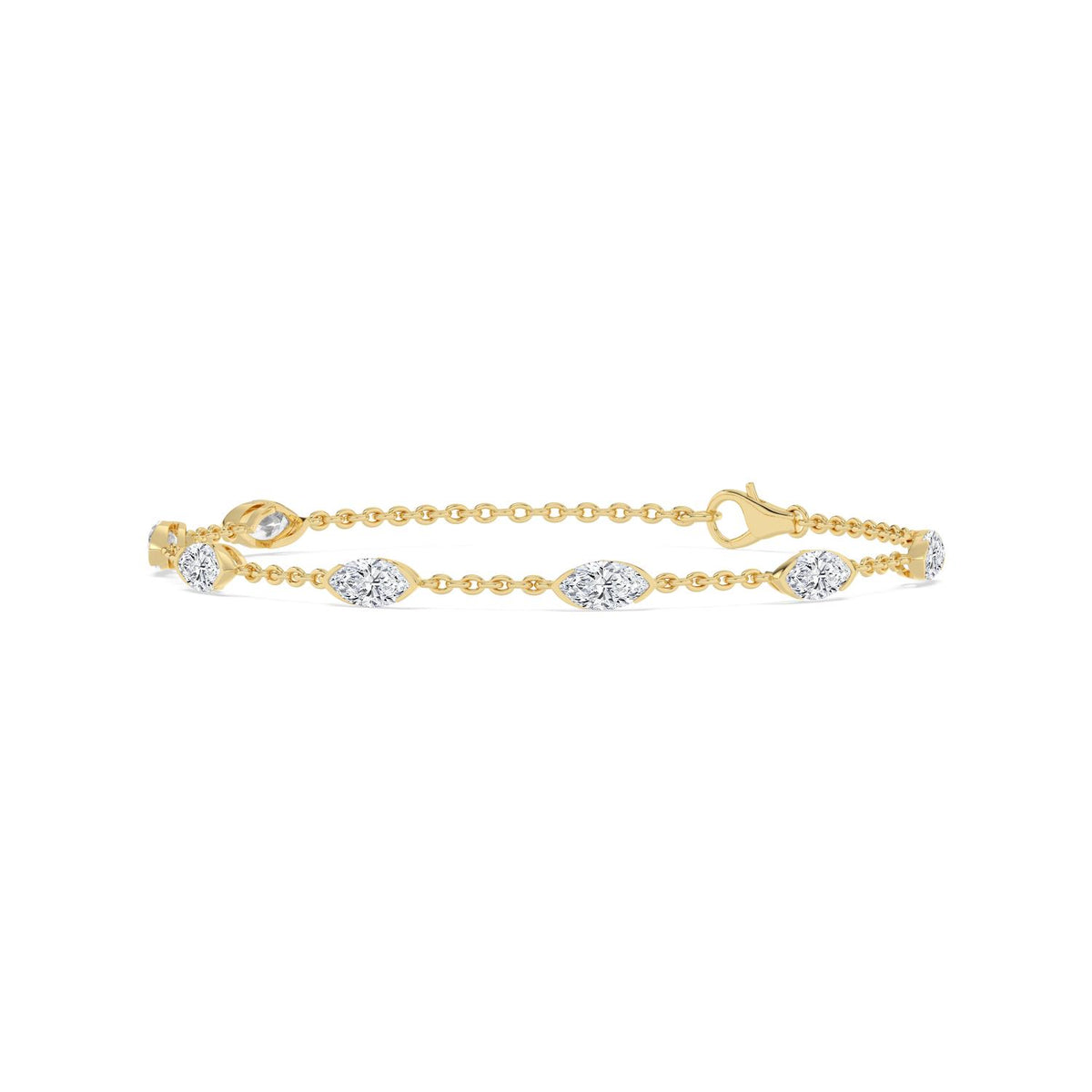 Yellow gold Diamond Bracelet · 2.51 ctw