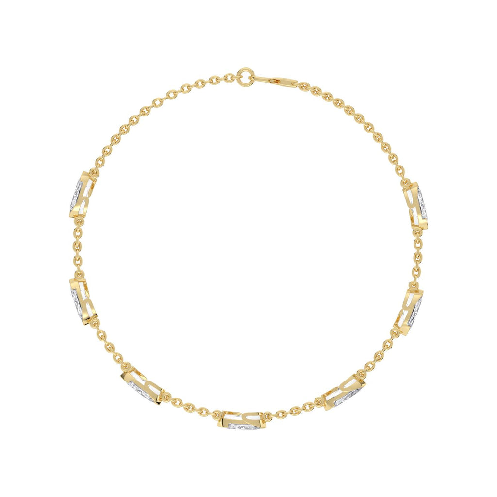 Yellow gold Diamond Bracelet · 2.51 ctw