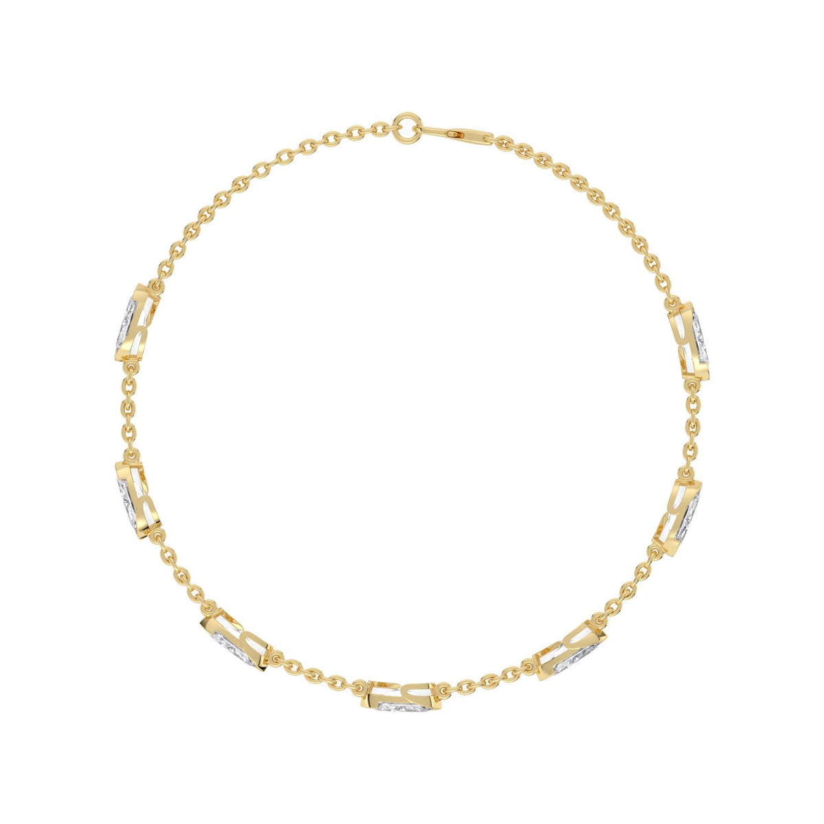 Yellow gold Diamond Bracelet · 2.51 ctw