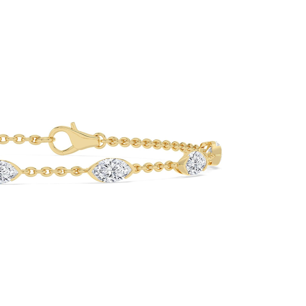 Yellow gold Diamond Bracelet · 2.51 ctw