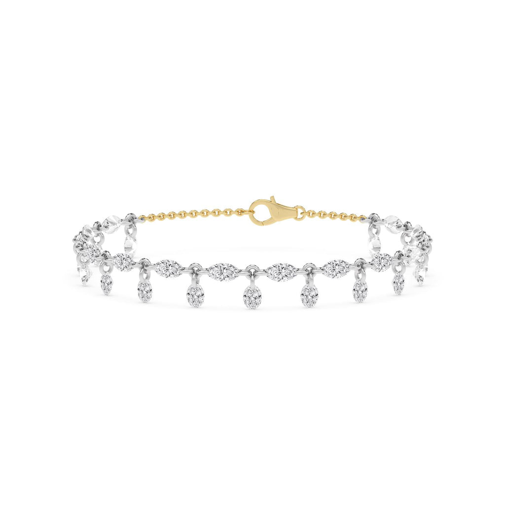 Yellow gold Diamond Bracelet · 5.2 ctw