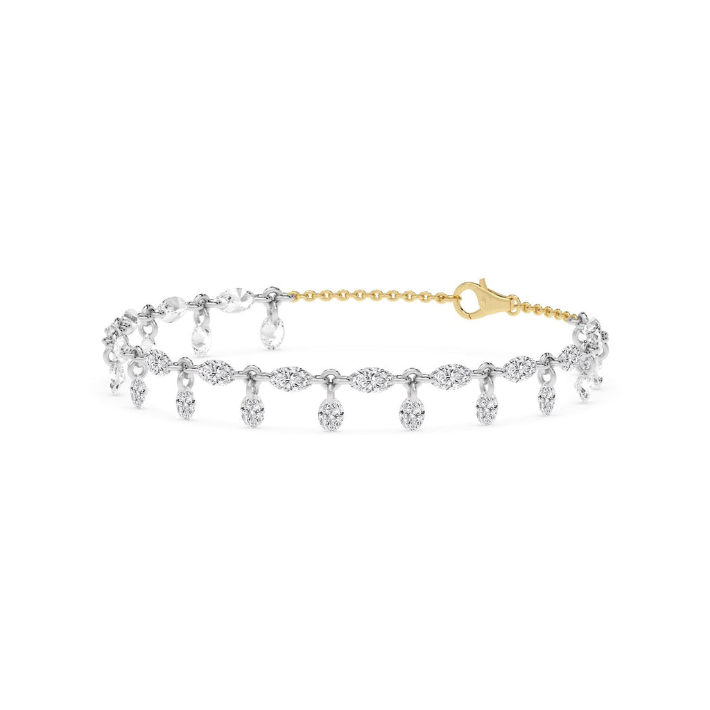 Yellow gold Diamond Bracelet · 5.2 ctw