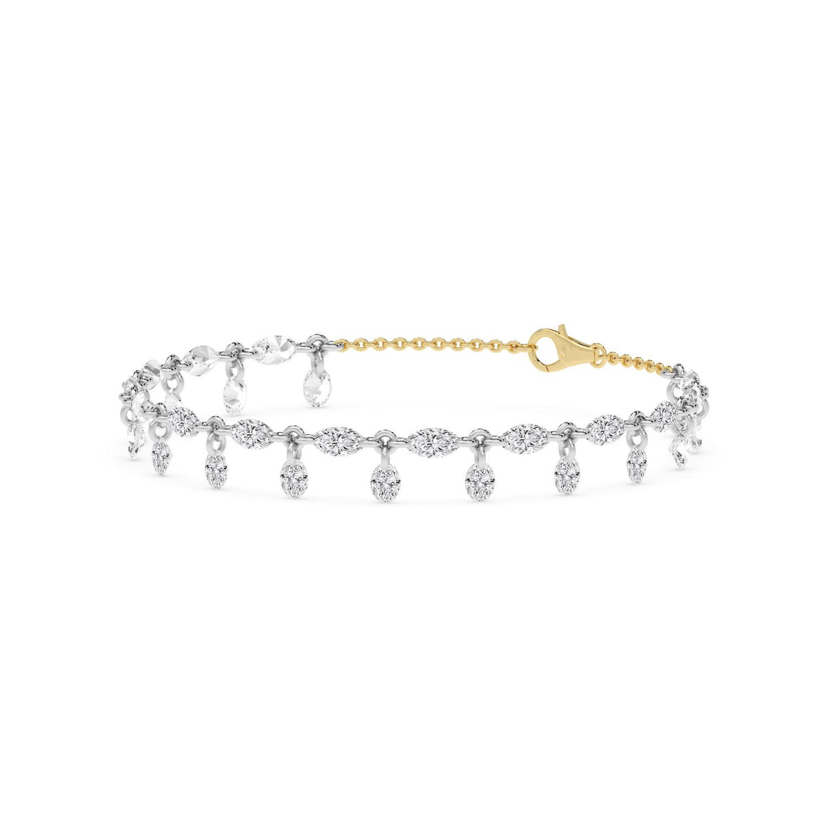 Yellow gold Diamond Bracelet · 5.2 ctw