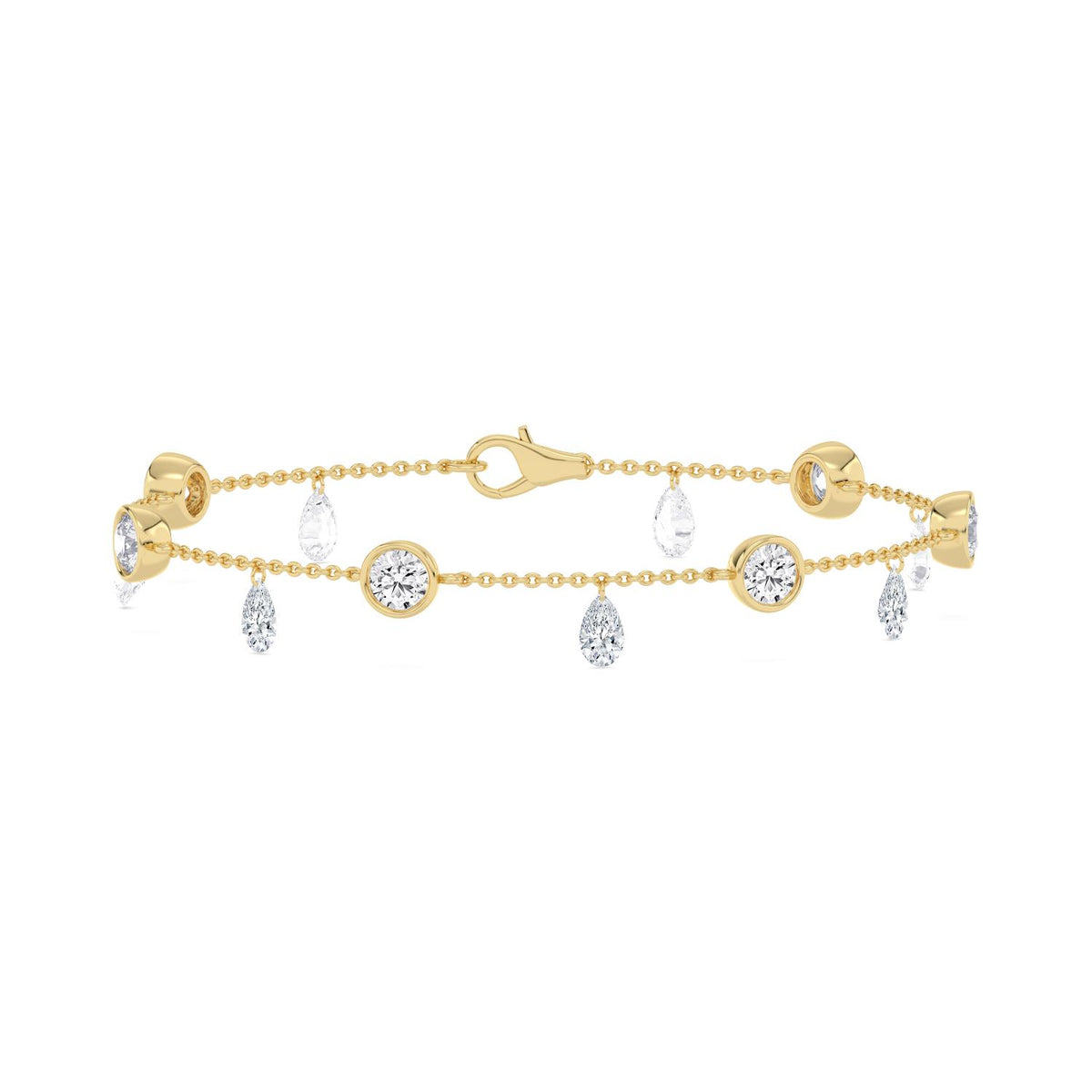 Yellow gold Diamond Bracelet · 2.7 ctw
