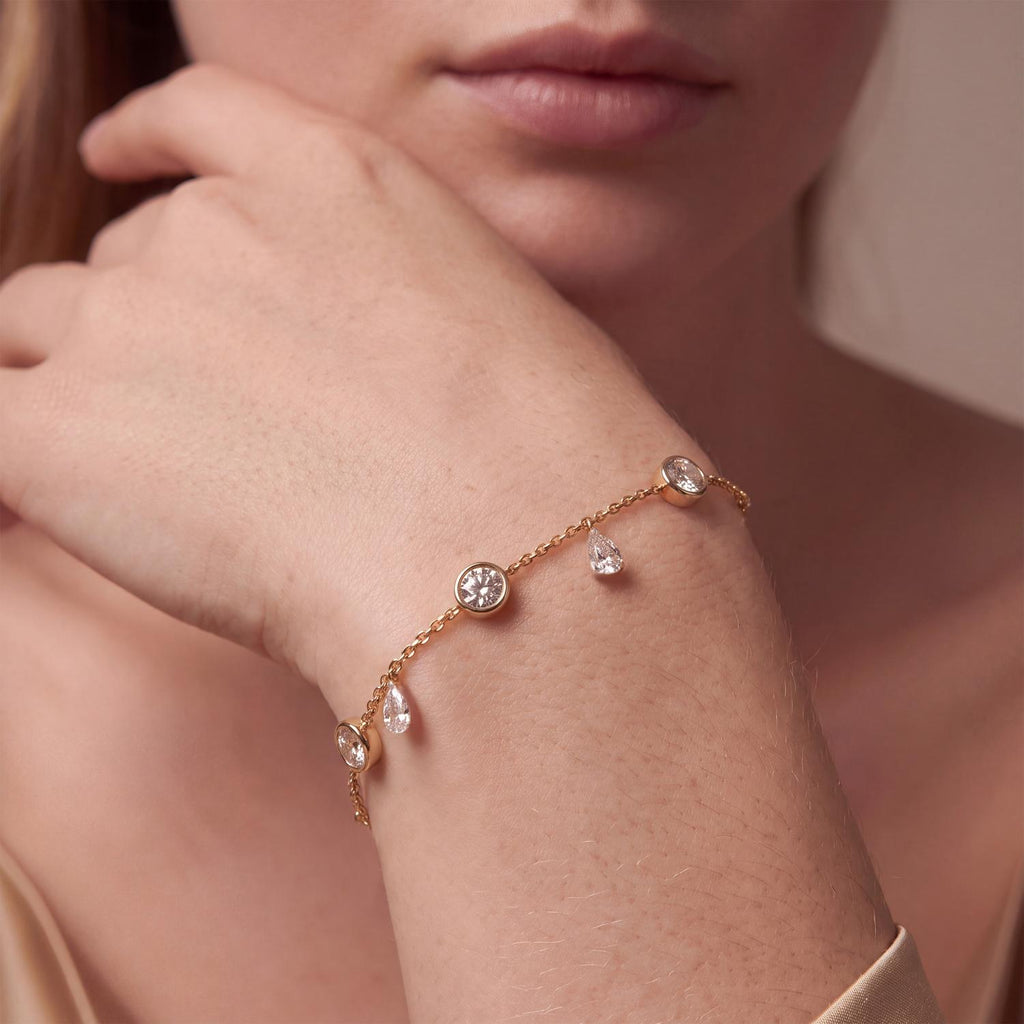 Yellow gold Diamond Bracelet · 2.7 ctw