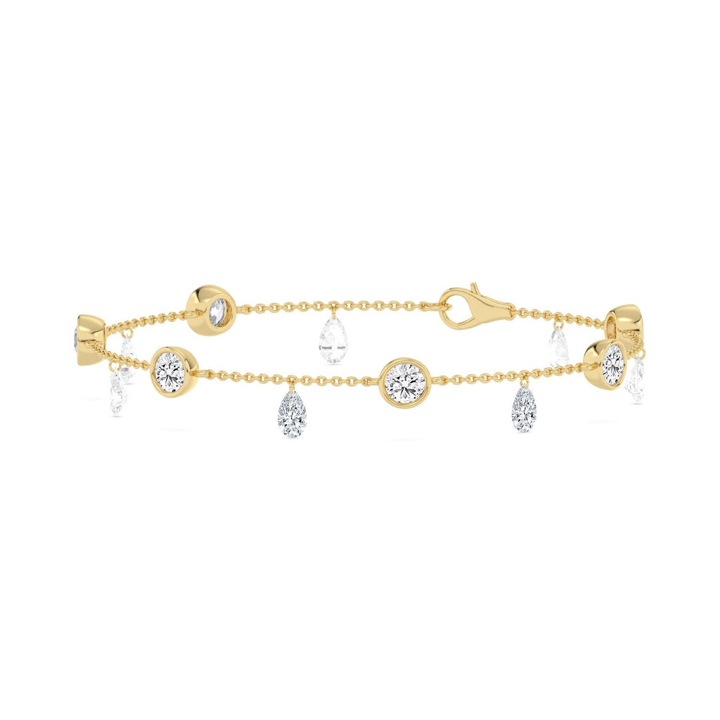 Yellow gold Diamond Bracelet · 2.7 ctw