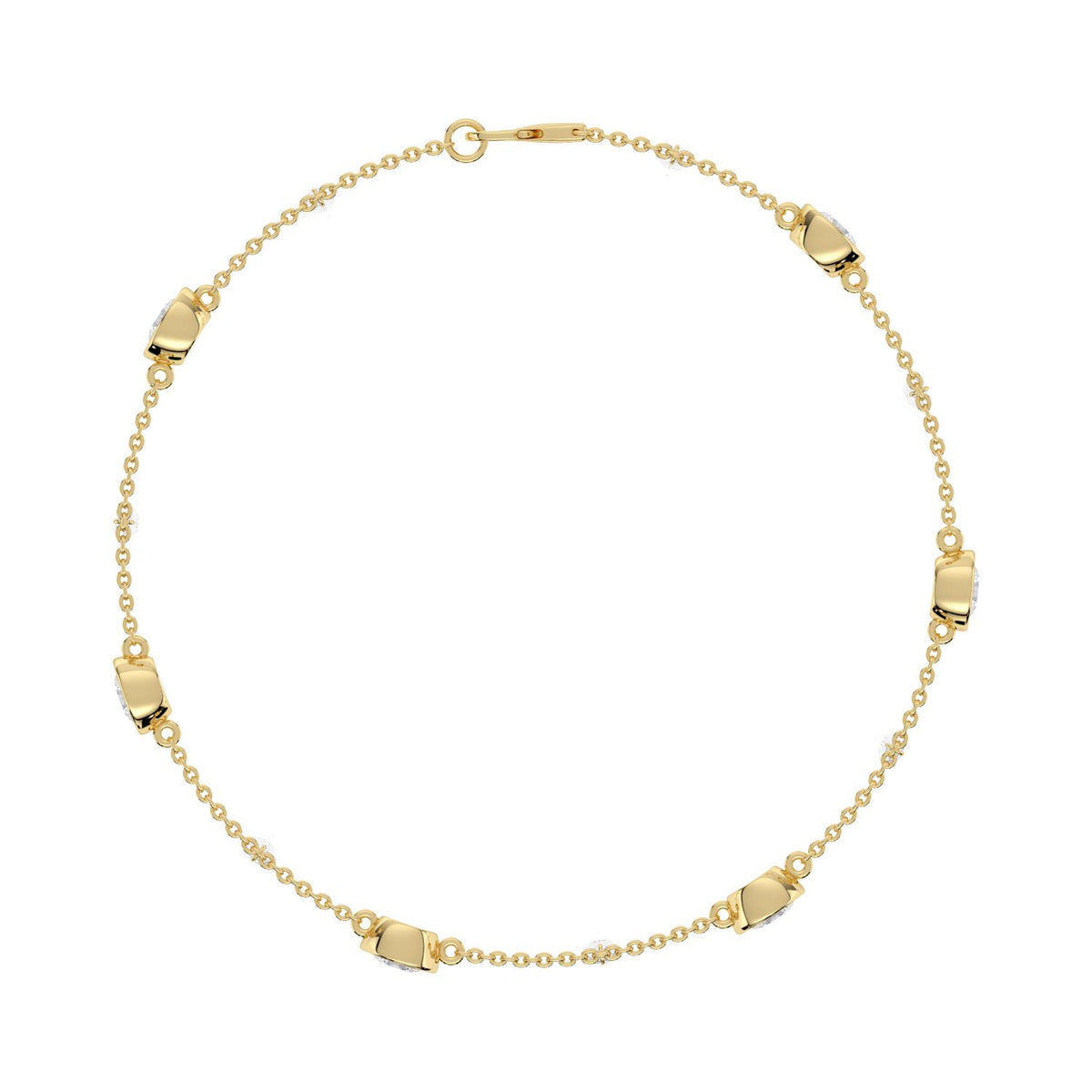 Yellow gold Diamond Bracelet · 2.7 ctw