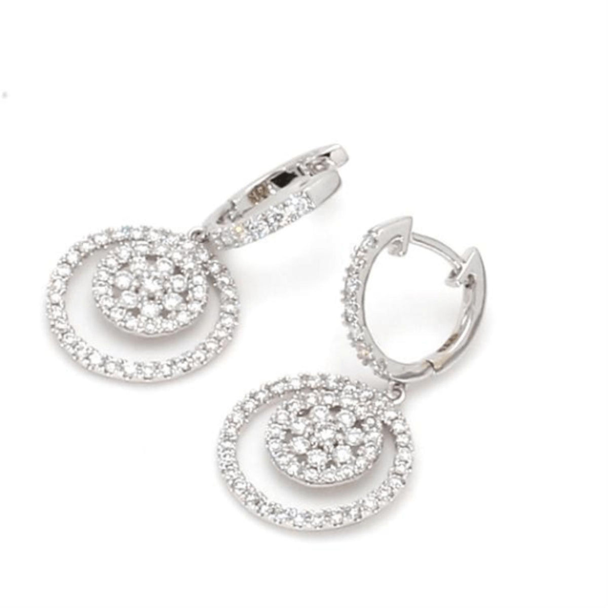 White gold Diamond Earrings · 1.1 ctw
