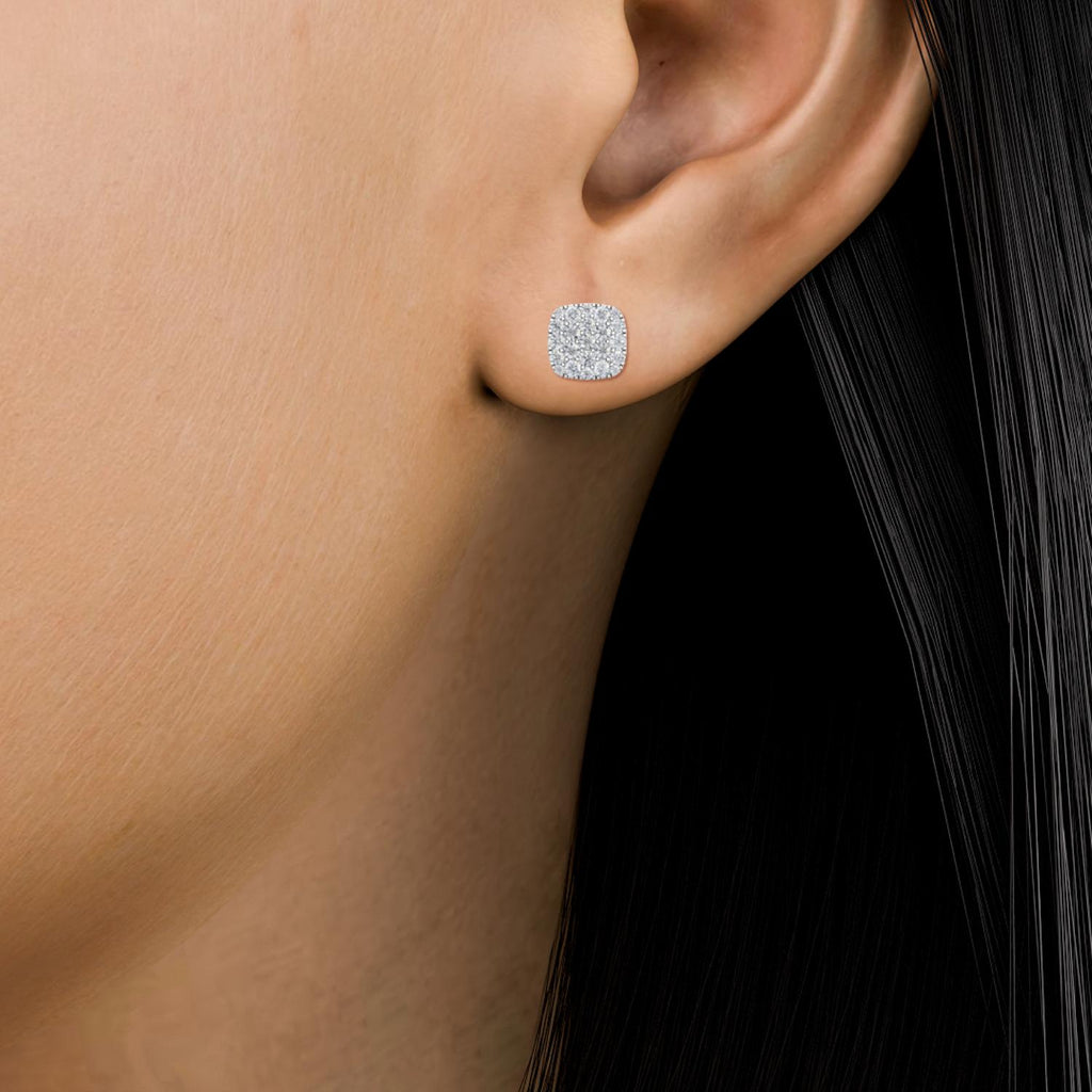 White gold Diamond Earrings · 1.28 ctw