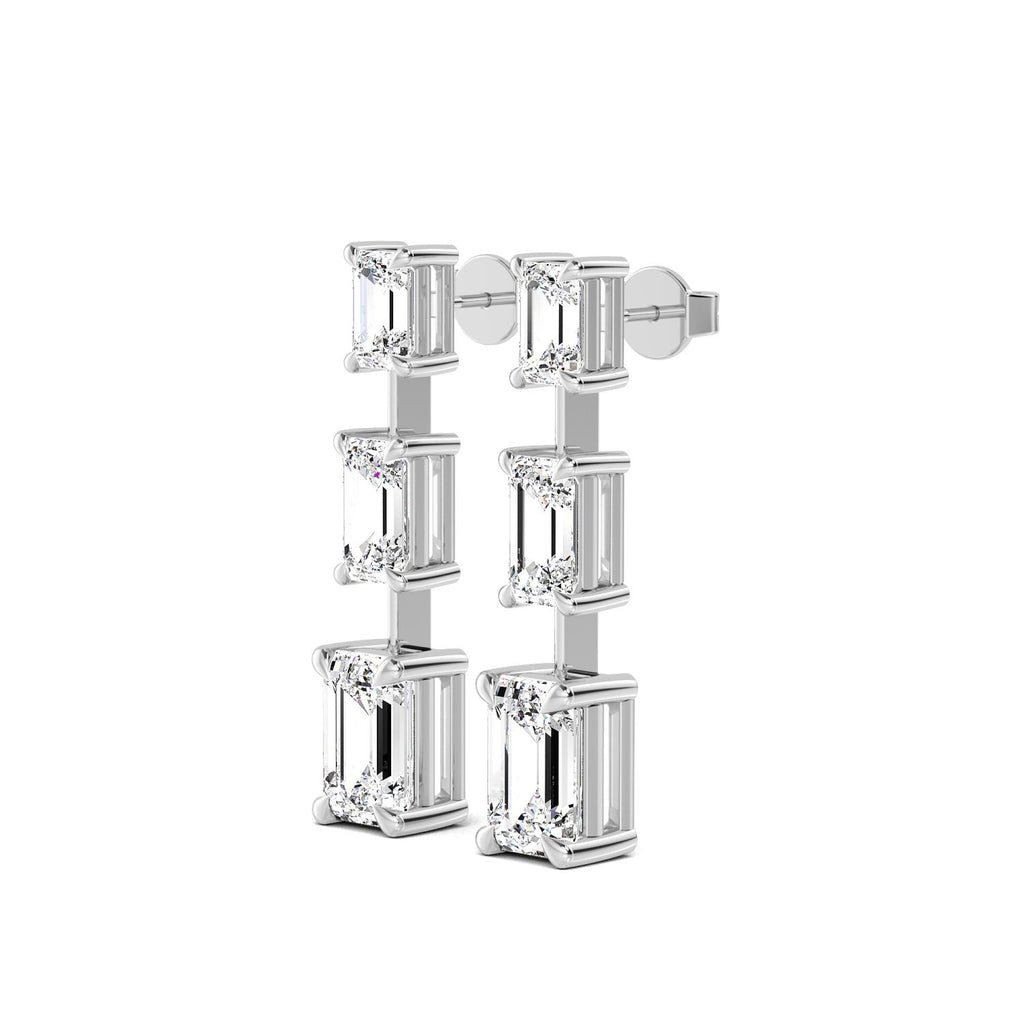 White gold Diamond Earrings · 8.47 ctw