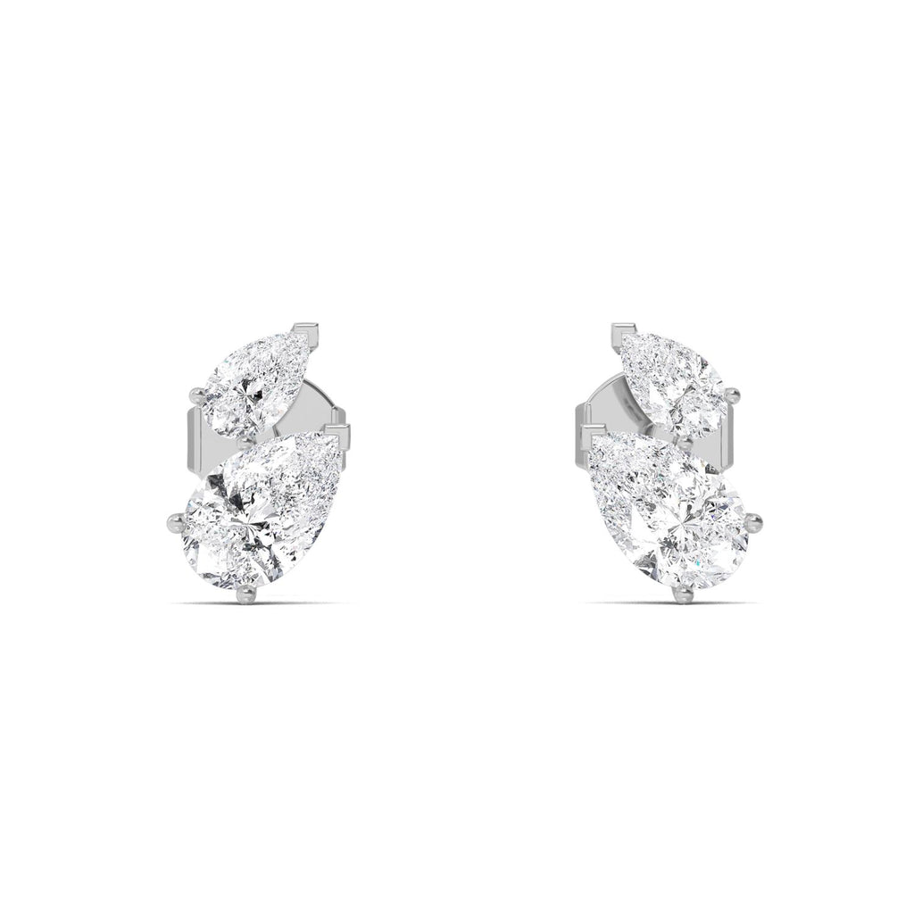 White gold Diamond Earrings · 1.89 ctw