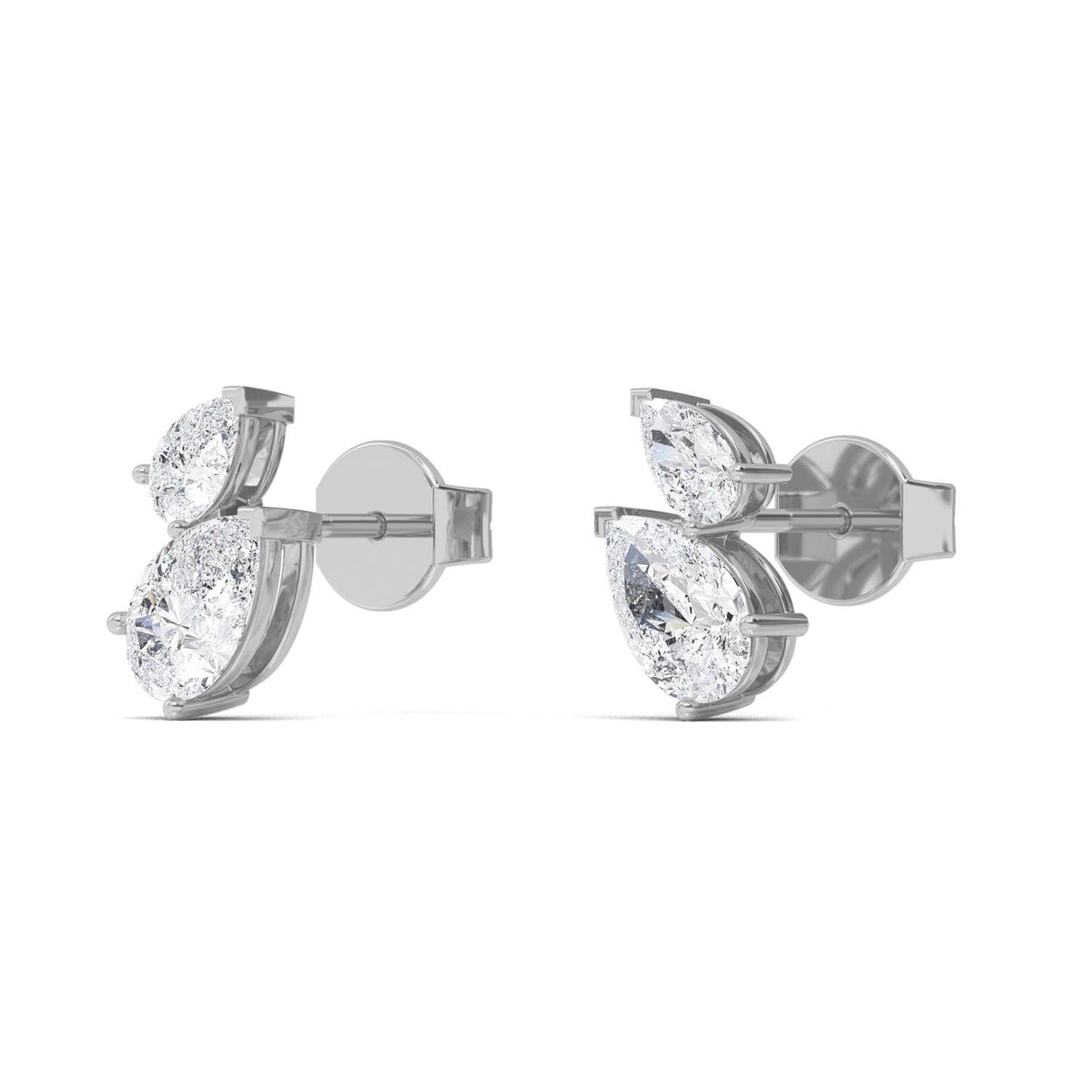 White gold Diamond Earrings · 1.89 ctw