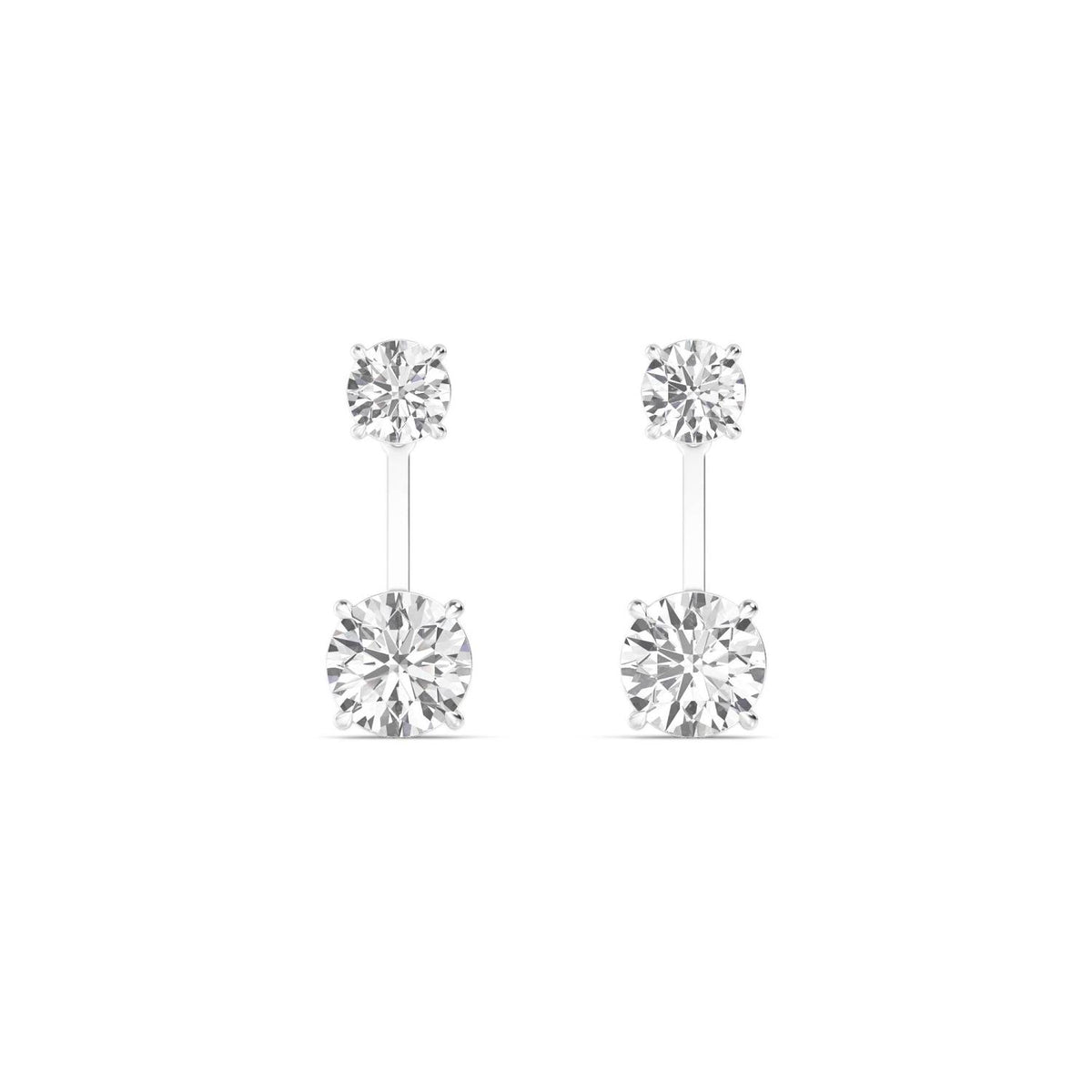 White gold Diamond Earrings · 8.03 ctw