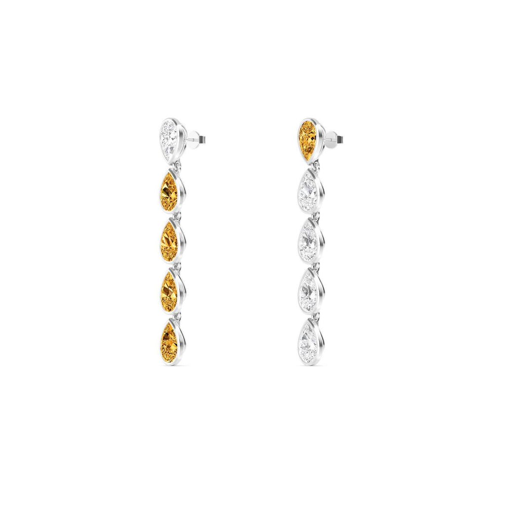 White gold Diamond Earrings · 6.61 ctw