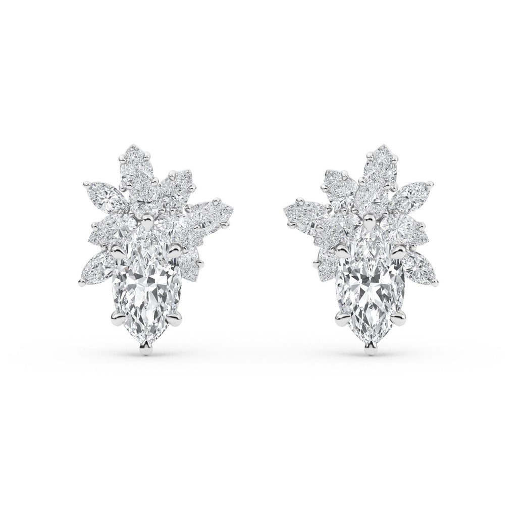 White gold Diamond Earrings · 3.82 ctw