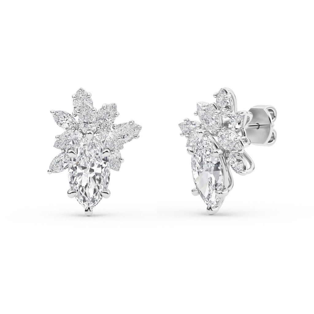White gold Diamond Earrings · 3.82 ctw