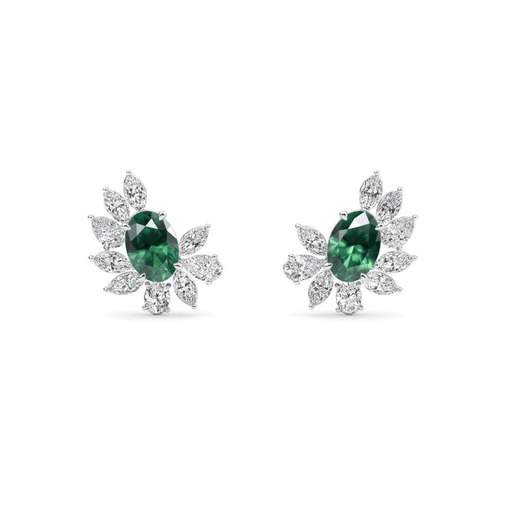 White gold Diamond Earrings · 4.38 ctw