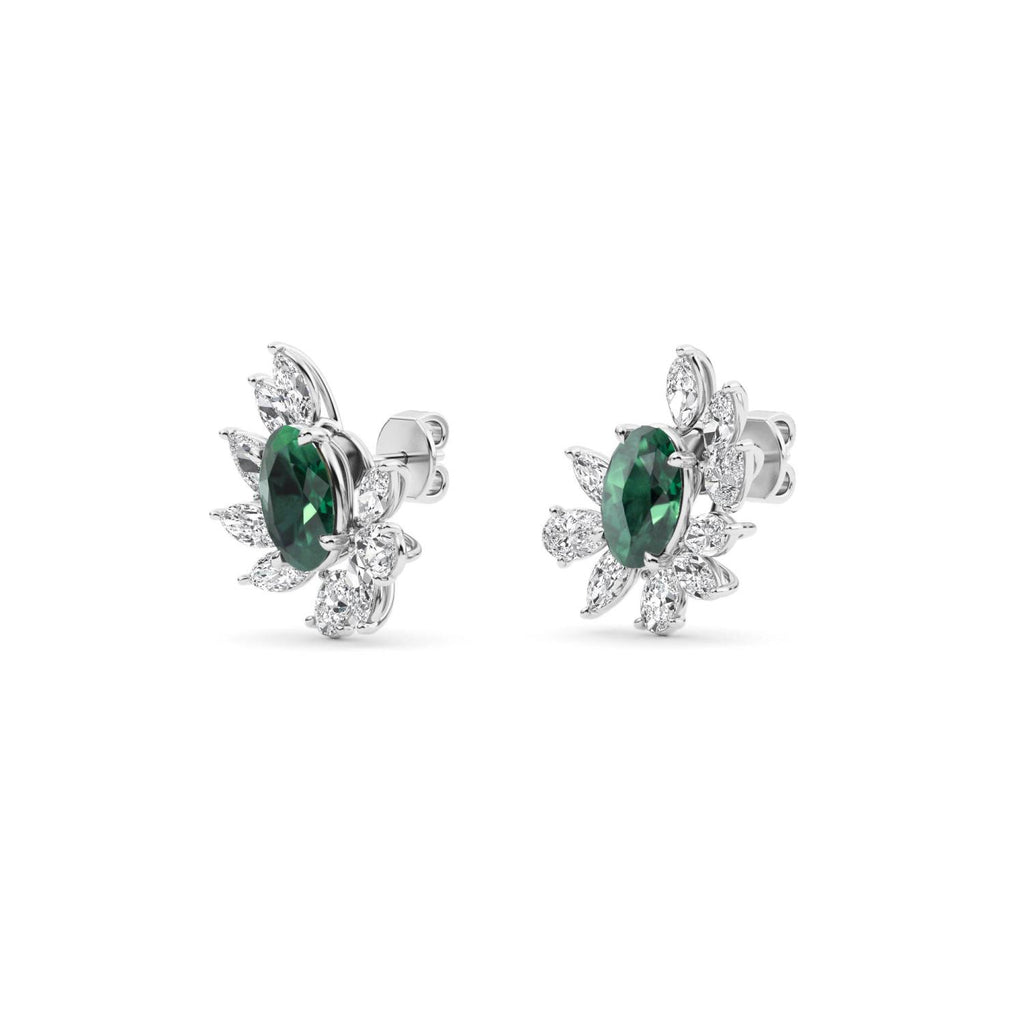 White gold Diamond Earrings · 4.38 ctw