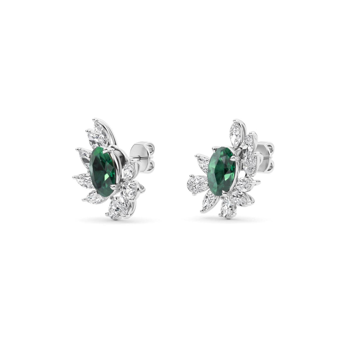 White gold Diamond Earrings · 4.38 ctw