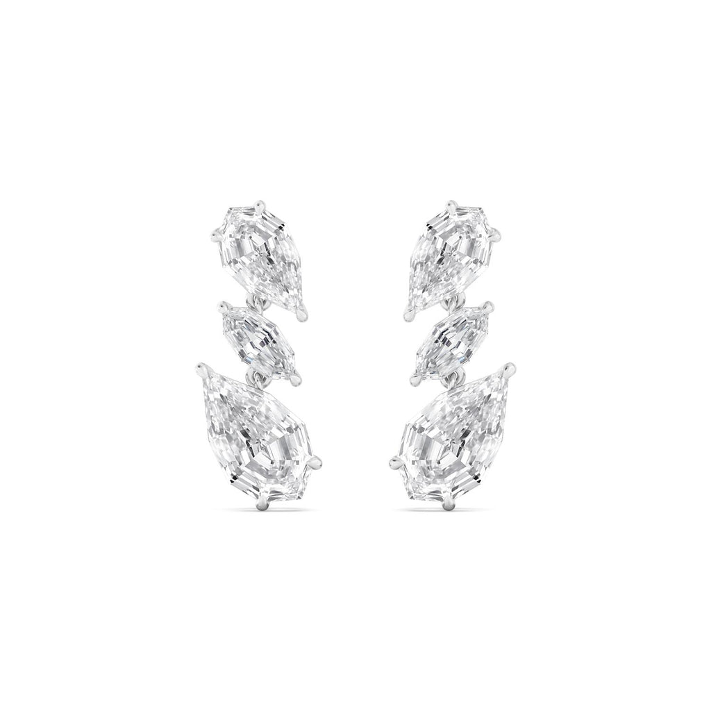 White gold Diamond Earrings · 7.42 ctw