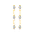 Yellow gold Diamond Earrings · 1.93 ctw