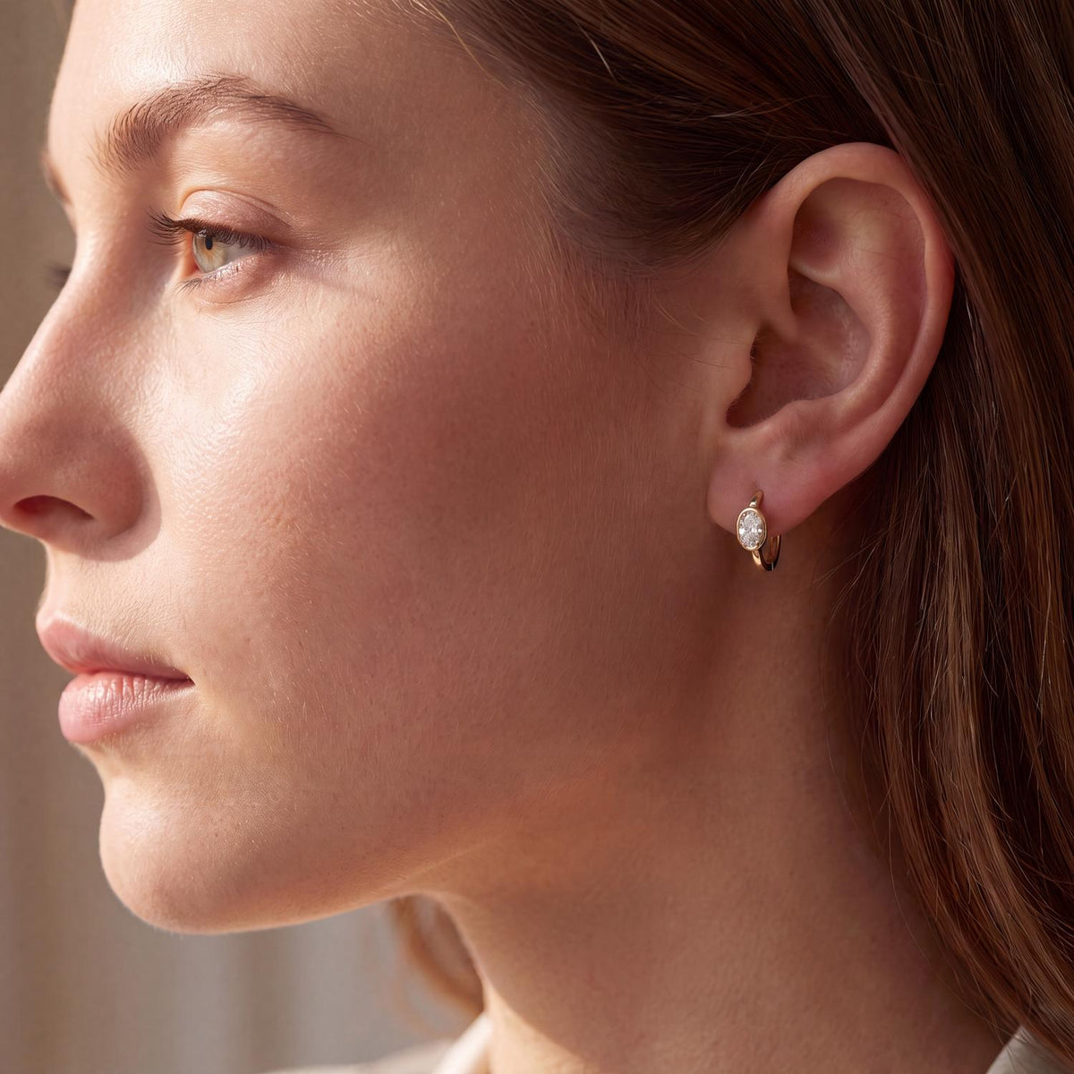 Yellow gold Diamond Earrings · 2 ctw