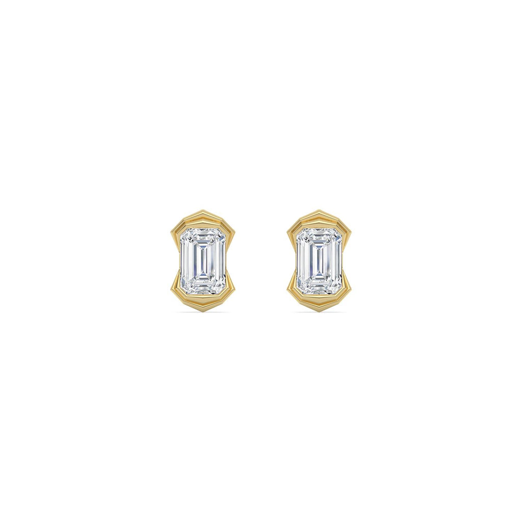 Yellow gold Diamond Earrings · 2.2 ctw