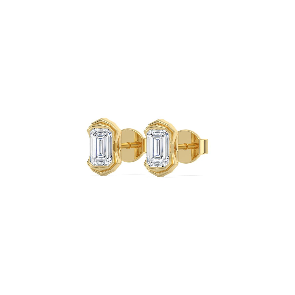 Yellow gold Diamond Earrings · 2.2 ctw