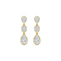 Yellow gold Diamond Earrings · 3.47 ctw